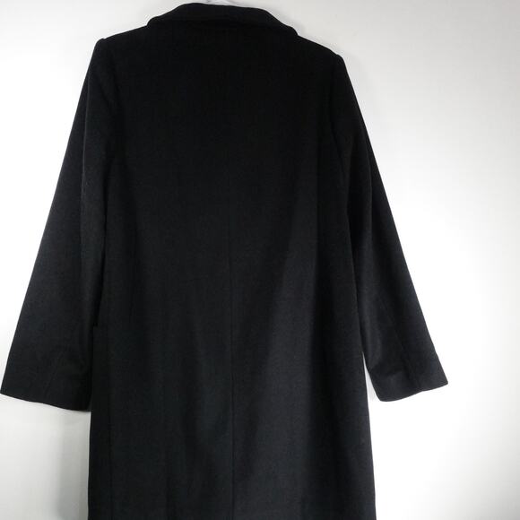 New Quince Women's Mod Italian Wool Cocoon Coat Preppy Black $170 Large 4653 - Picture 9 of 11